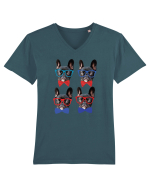 Cute dogs Tricou mânecă scurtă guler V Bărbat Presenter