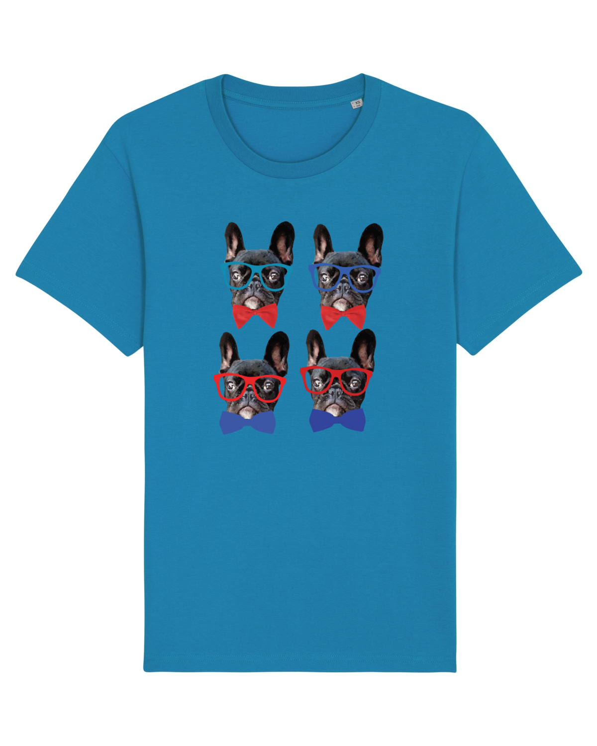 Tricou mânecă scurtă Unisex Rocker Azur
