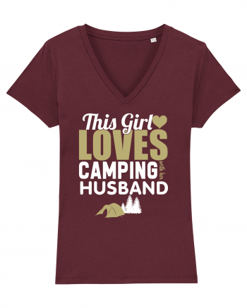 Camping with Husband Burgundy