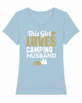 Camping with Husband Sky Blue