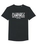 Camping Tricou mânecă scurtă guler larg Bărbat Skater