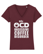 Coffee Disorder Tricou mânecă scurtă guler V Damă Evoker