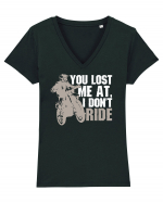 RIDE Tricou mânecă scurtă guler V Damă Evoker