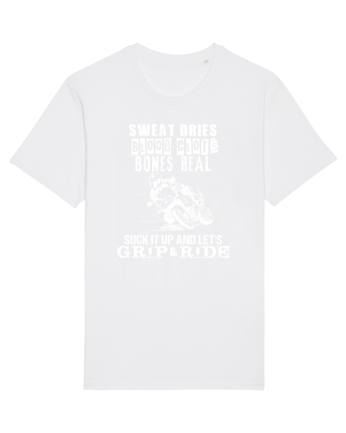 Tricou mânecă scurtă Unisex Rocker White