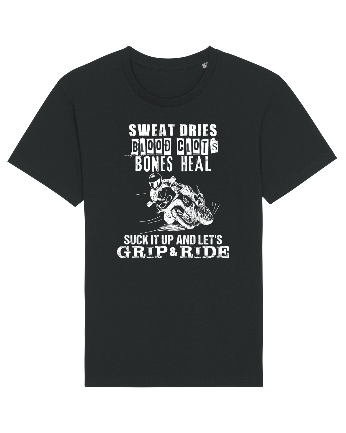 Tricou mânecă scurtă Unisex Rocker Black
