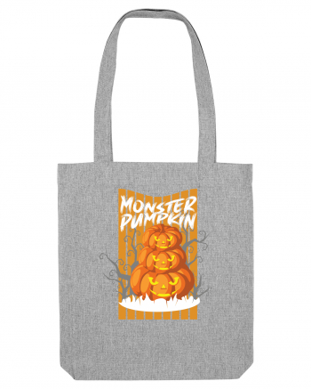 Monster Halloween Pumpkins Heather Grey