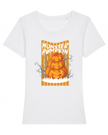 Monster Halloween Pumpkins White