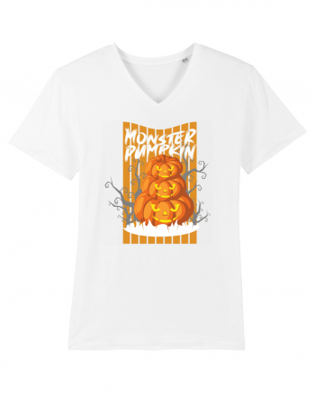 Monster Halloween Pumpkins White