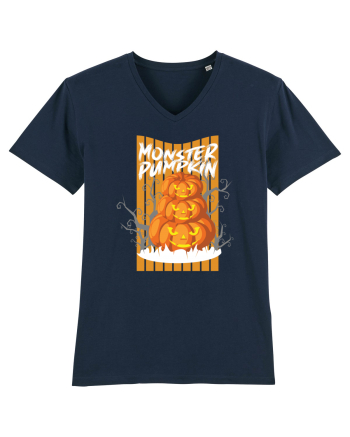 Monster Halloween Pumpkins French Navy