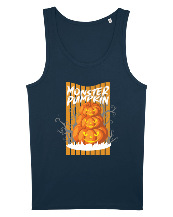 Monster Halloween Pumpkins Navy
