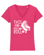 This is how I ROLL Tricou mânecă scurtă guler V Damă Evoker