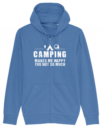 Camping makes me happy Bright Blue