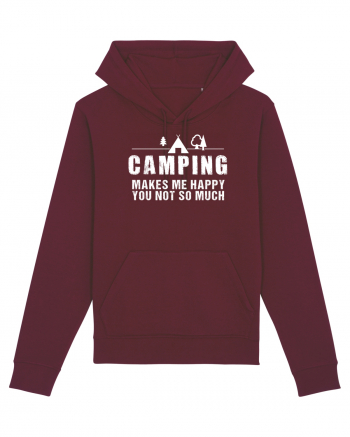 Camping makes me happy Burgundy