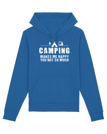 Camping makes me happy Royal Blue