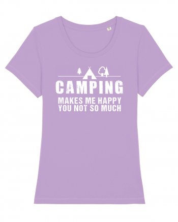 Camping makes me happy Lavender Dawn