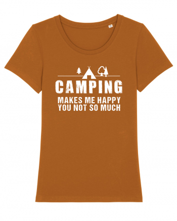 Camping makes me happy Roasted Orange