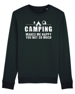 Camping makes me happy Bluză mânecă lungă Unisex Rise