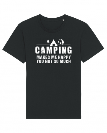 Camping makes me happy Black