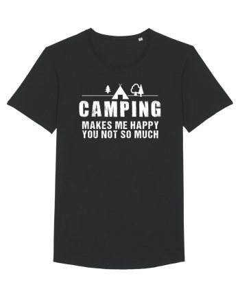 Camping makes me happy Black