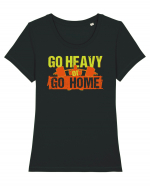 Go Heavy Tricou mânecă scurtă guler larg fitted Damă Expresser