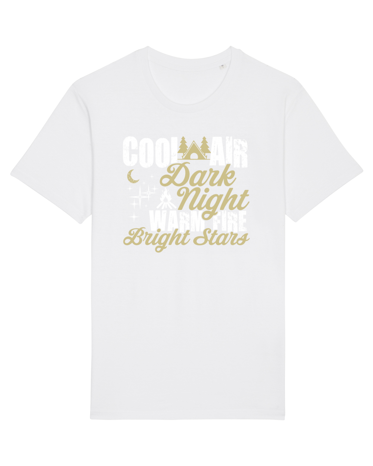 Tricou mânecă scurtă Unisex Rocker White