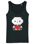 Cute Origami Baby Panda Hugging A Heart Maiou Damă Dreamer