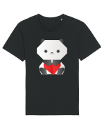 Cute Origami Baby Panda Hugging A Heart Tricou mânecă scurtă Unisex Rocker