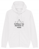 Cafeaua  ma mentine in viata Hanorac cu fermoar Unisex Connector