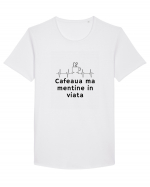 Cafeaua  ma mentine in viata Tricou mânecă scurtă guler larg Bărbat Skater