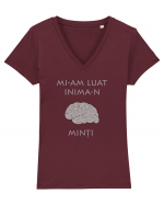 Mi-am luat Inima-n Minți Tricou mânecă scurtă guler V Damă Evoker