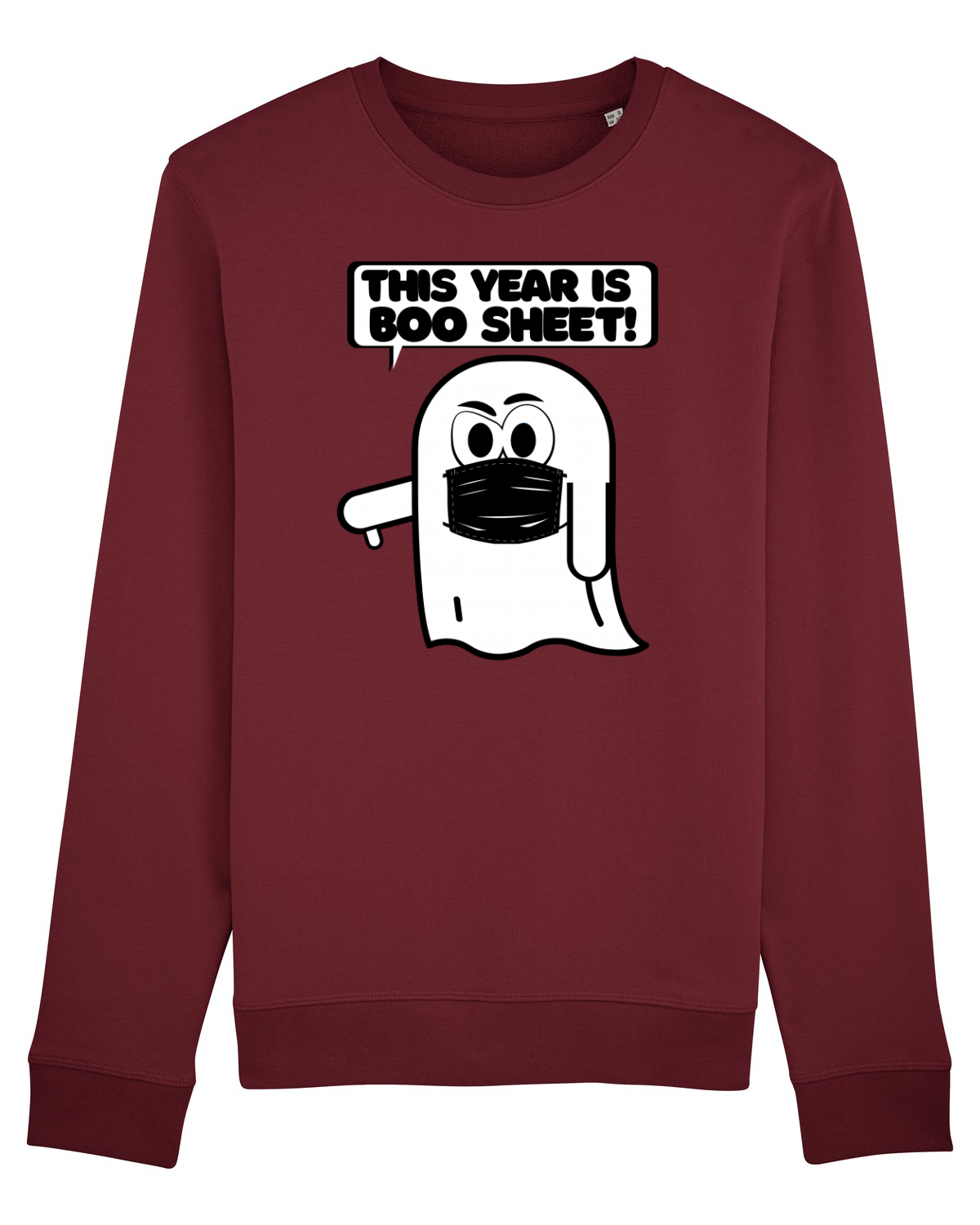 Bluză mânecă lungă Unisex Rise Burgundy
