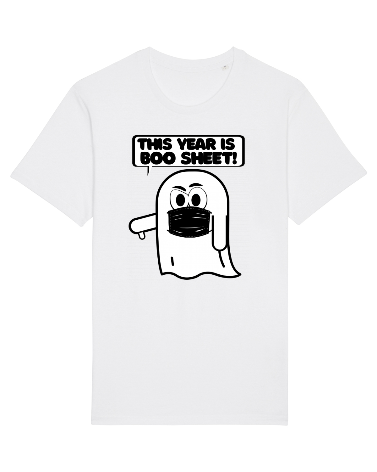 Tricou mânecă scurtă Unisex Rocker White