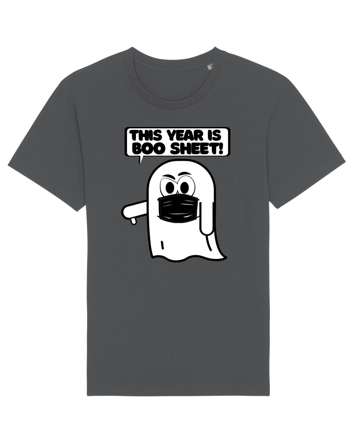 Tricou mânecă scurtă Unisex Rocker Anthracite