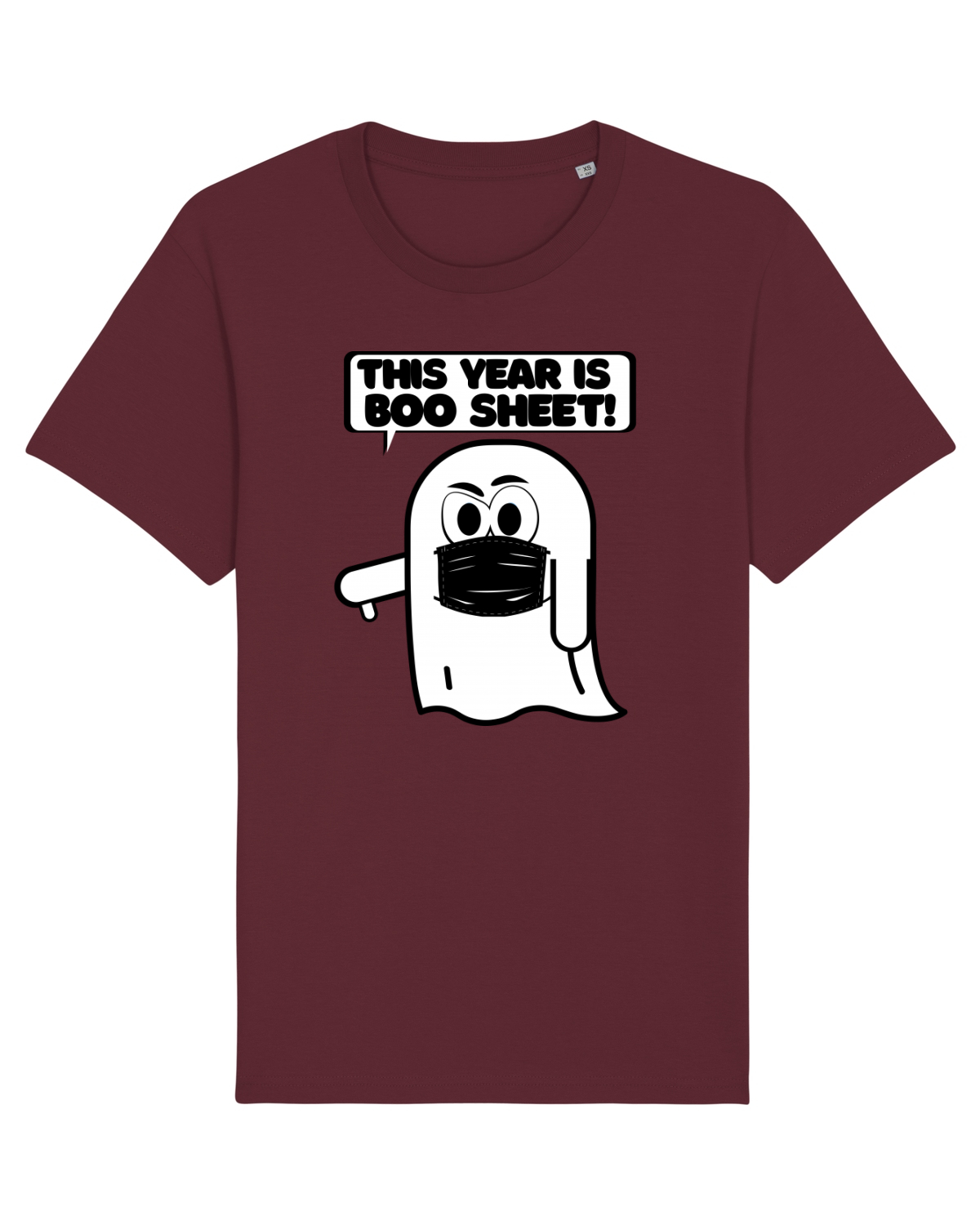 Tricou mânecă scurtă Unisex Rocker Burgundy