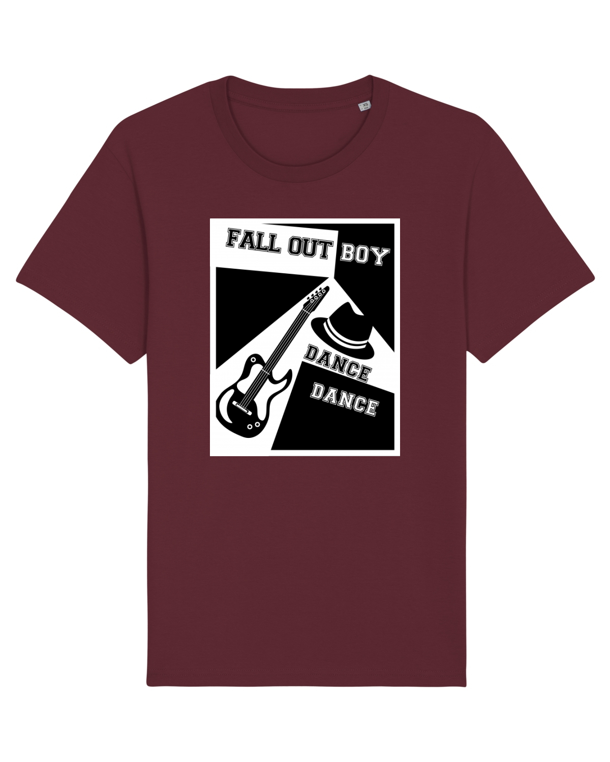 Tricou mânecă scurtă Unisex Rocker Burgundy
