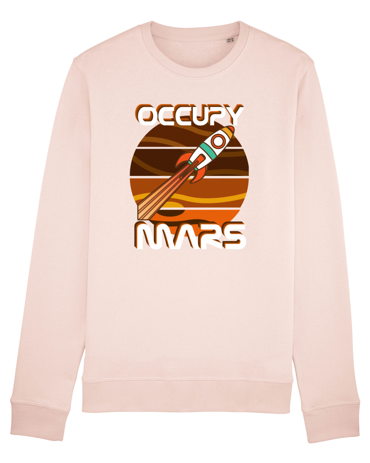 Bluză mânecă lungă Unisex Rise Candy Pink