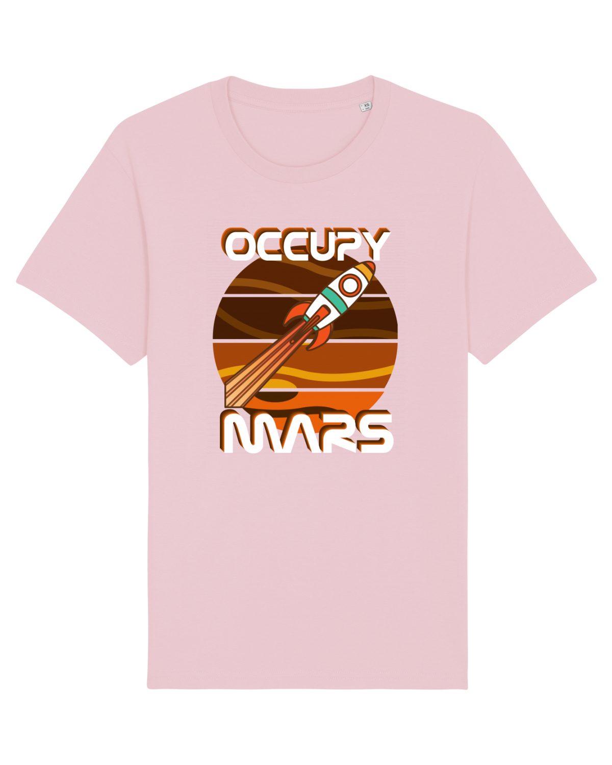 Tricou mânecă scurtă Unisex Rocker Cotton Pink