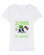 Zombie Have you seen my Zombie? Tricou mânecă scurtă guler V Damă Evoker
