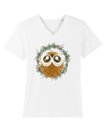 Little owl Tricou mânecă scurtă guler V Bărbat Presenter