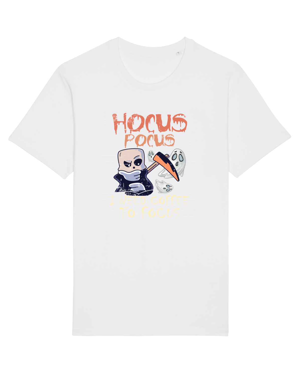 Tricou mânecă scurtă Unisex Rocker White