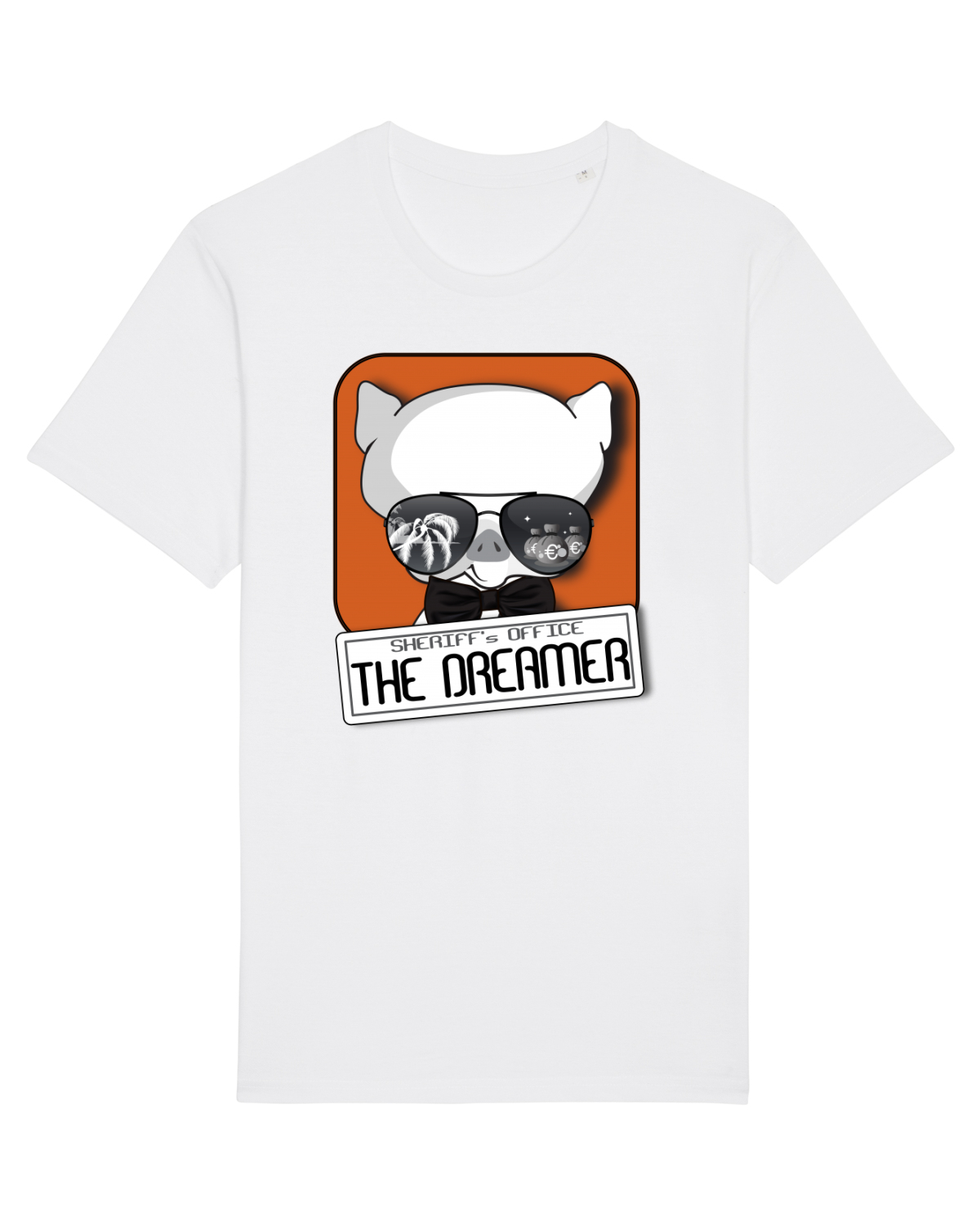 Tricou mânecă scurtă Unisex Rocker White