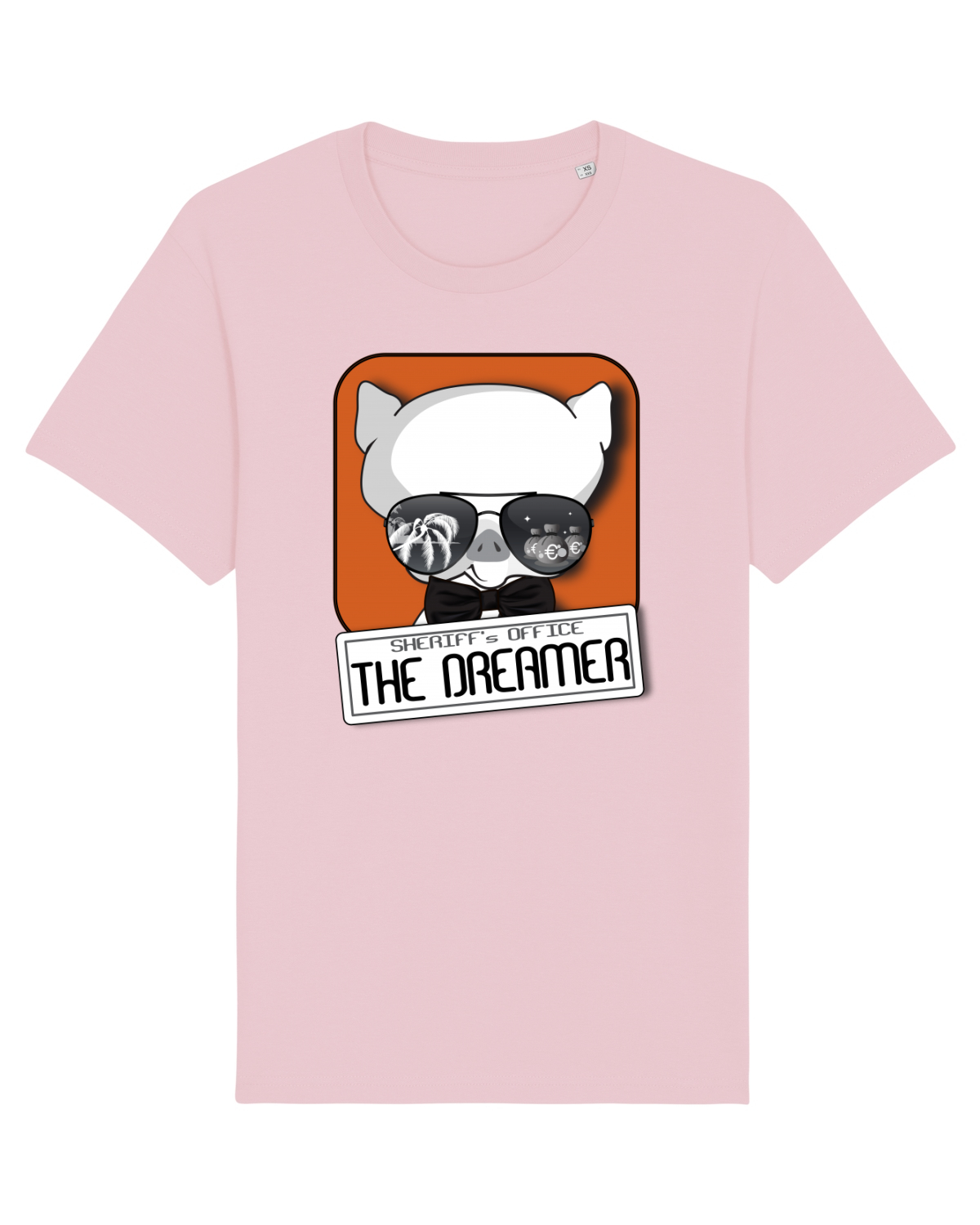 Tricou mânecă scurtă Unisex Rocker Cotton Pink