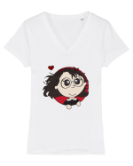 Geek Girl Tricou mânecă scurtă guler V Damă Evoker