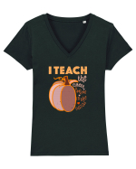 Tricou de profesor Tricou mânecă scurtă guler V Damă Evoker