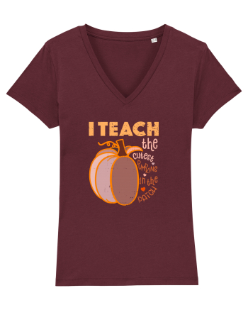 Tricou de profesor Burgundy