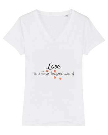 Four legged word LOVE White