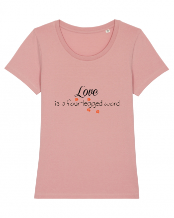 Four legged word LOVE Canyon Pink