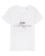 Four legged word LOVE Tricou mânecă scurtă  Copii Mini Creator