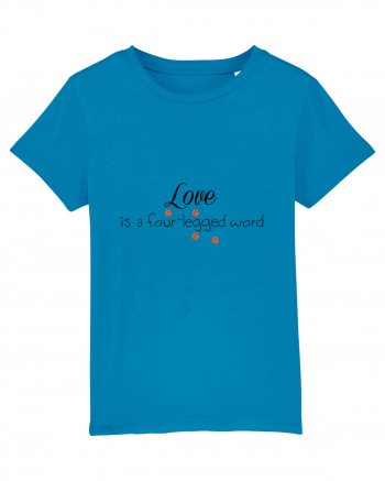 Four legged word LOVE Azur