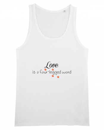 Four legged word LOVE White